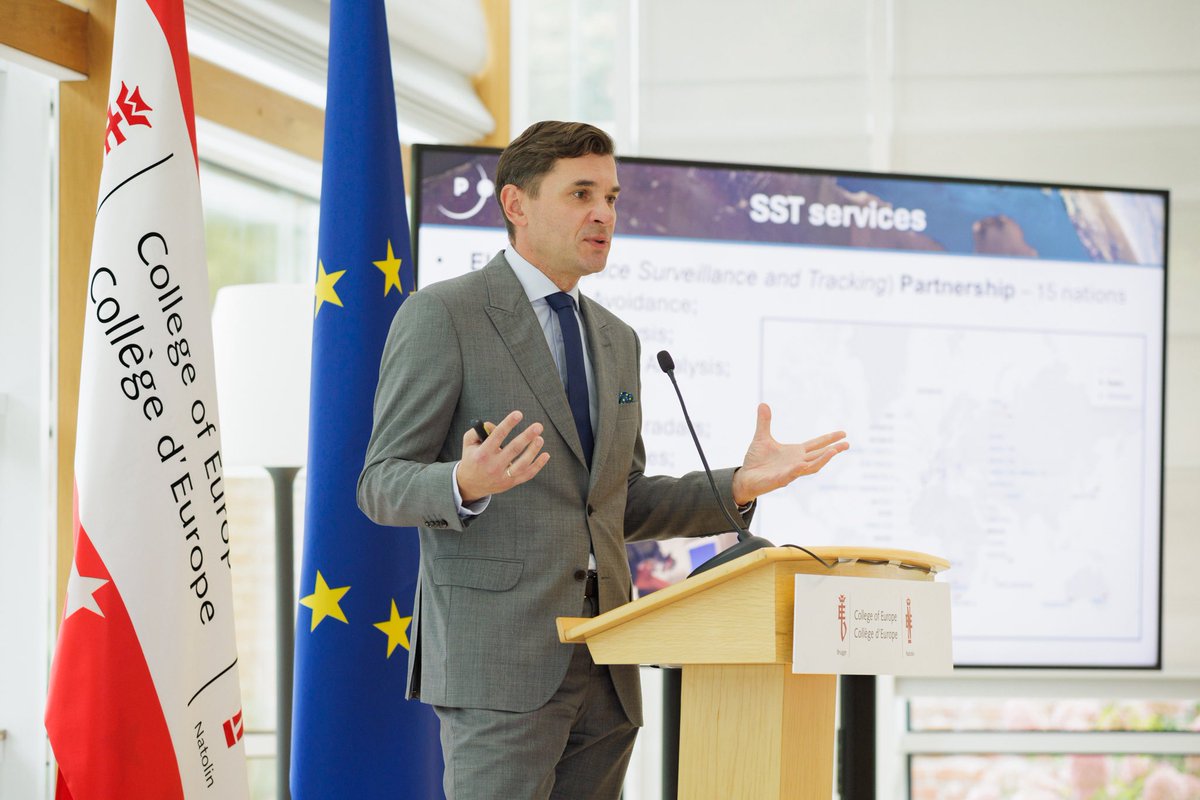 coenatolin's tweet photo. We were pleased to welcome Col. Marcin Mazur, Vice-President of the Polish Space Agency(@POLSA_GOV_PL), to @coenatolin for a special lecture on “Space Domain - Challenges and Potential Solutions.”

As space becomes an increasingly important dimension of international security and cooperation, the lecture and discussion moderated by @SlawomirDebski offered our students valuable insights into emerging space technologies, evolving security challenges, and potential solutions.