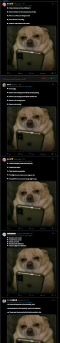 rixshuu's tweet photo. Ledger users getting hacked, SOL nuking, quantum threats everywhere atm everyone is in pain.

dog in pain is the perfect runner

IT IS GOING INSANLEY VIRAL ON X 

Turned into the newest japanese meme template + 1000s of posts and views

LITERALLY ALL OVER THE TL

Check search - https://t.co/TSwgfK1QSG

Posts - https://t.co/ULaTGuSowK

https://t.co/bCdrdoxIgW
