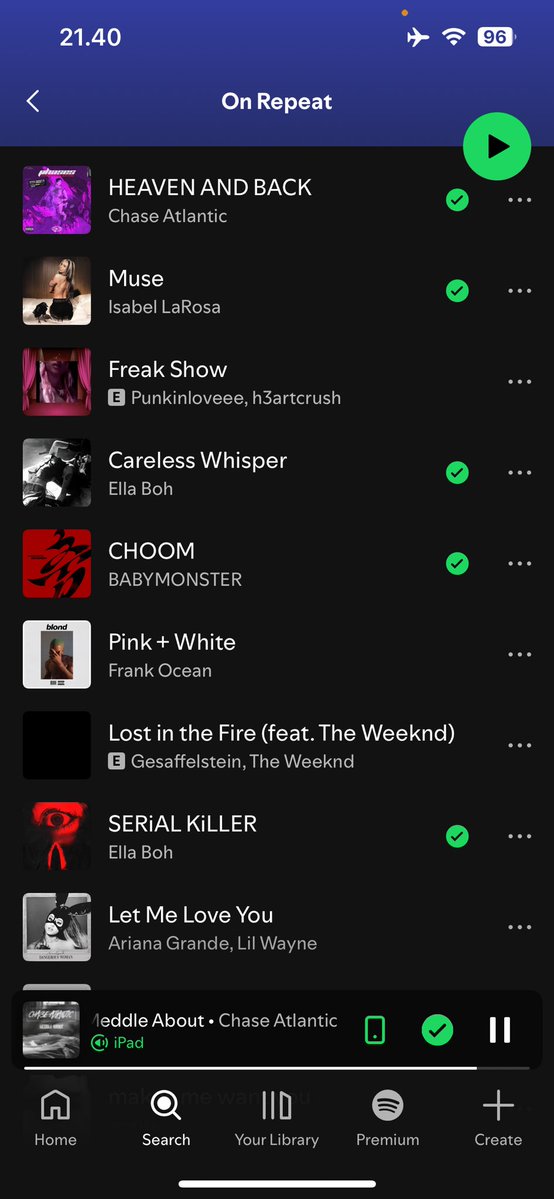 popesses's tweet photo. no cheating, post your current on repeat playlist no matter how gay it is https://t.co/XkPxEwSOca
