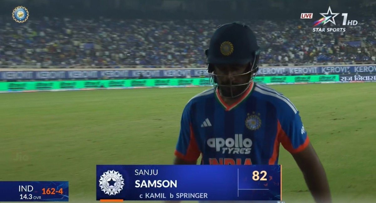 mufaddal_vohra's tweet photo. A STANDOUT SHOW BY SANJU SAMSON IN RANCHI - 82 (41). 🇮🇳 

- Samson played a blinder knock tonight. 🫡 https://t.co/m0aAsYdC9E