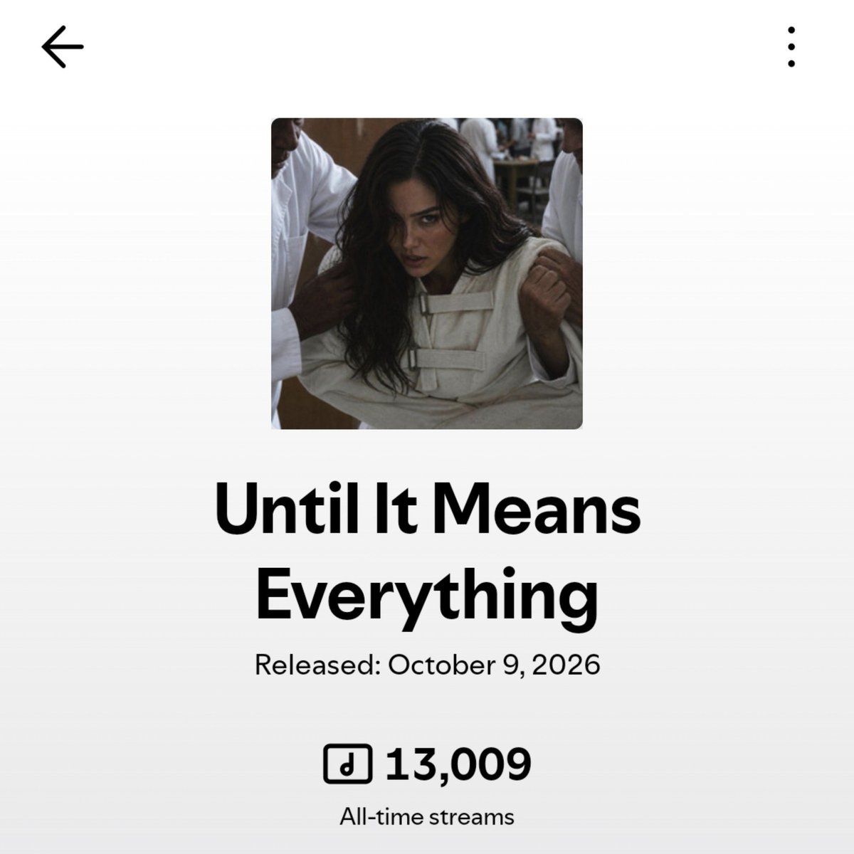 VaelisFox's tweet photo. My new album "Until It Means Everything" has now surpassed 13.000 streams on spotify! 🤎 https://t.co/Denc13iboR