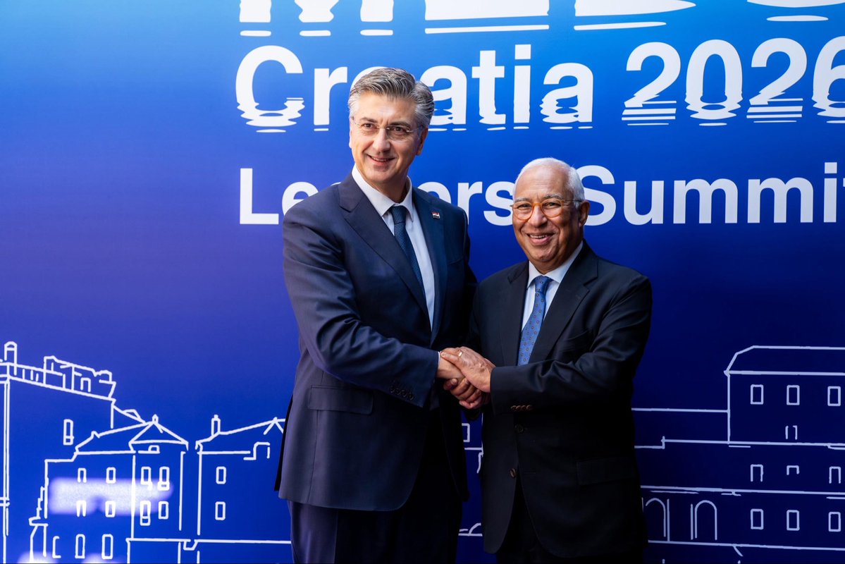 MFA_Croatia's tweet photo. Highlights from the #MED9 Summit in Split.

The adoption of the Split Declaration reaffirmed a shared commitment to strengthening European security, competitiveness and resilience, as well as peace, stability and partnership across the Mediterranean. https://t.co/rHxM7rvWem