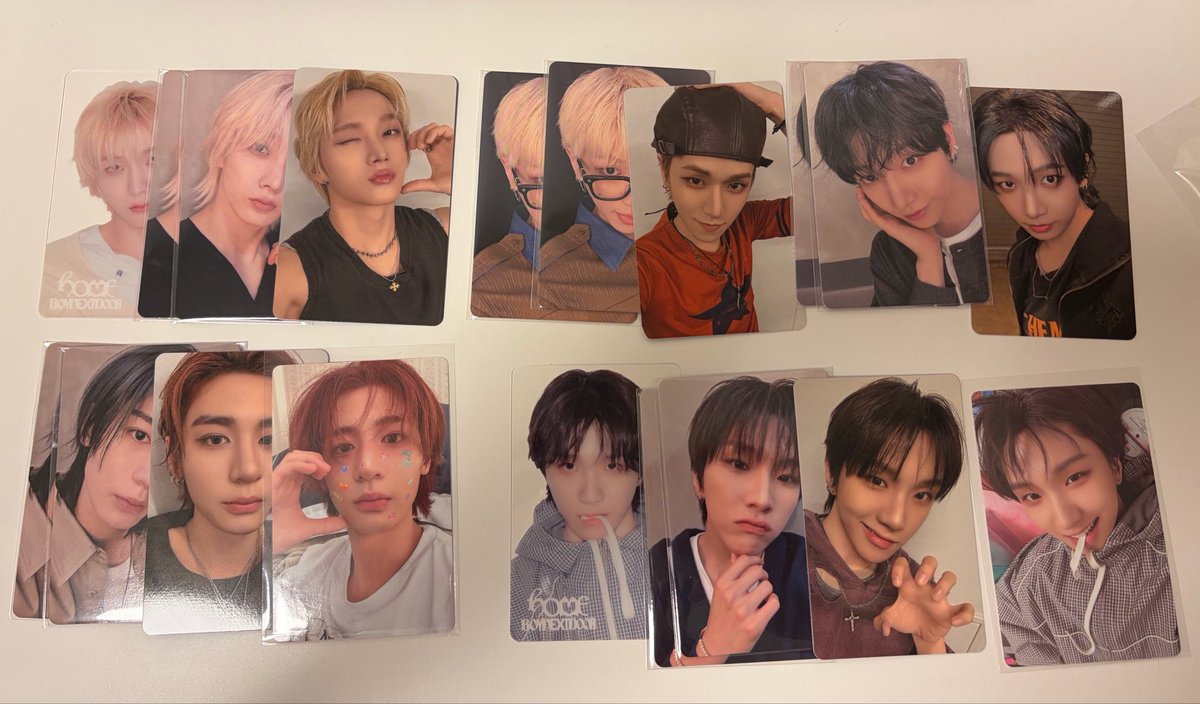 taeyomi08's tweet photo. BOYNEXTDOOR トレカ 交換

譲】ソンホ リウ ジェヒョン イハン ウナク
求】同種 異種 問わず テサン

 🔄10/10（土）千葉手渡し希望

テサンなら何でも検討するので、お声かけいただけると嬉しいです😽 https://t.co/V1aPWHmA4a