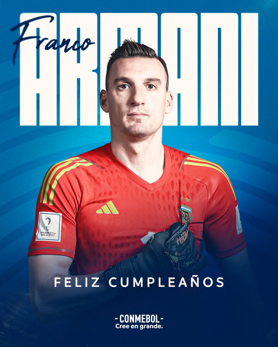 CONMEBOL's tweet photo. ¡Arquero de noches inolvidables, ídolo en @nacionaloficial y @RiverPlate! 👏🎂 https://t.co/7w7KNRiD1v