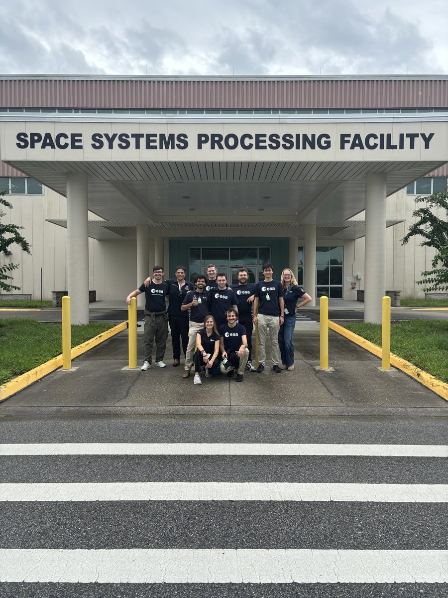 ESA__Education's tweet photo. The countdown to launch has begun! 🚀 🦐

The student team of SCAMPI experiments has arrived at Kennedy Space Center, Florida, marking the start of the final activities before their experiment's journey to the International Space Station. 

Developed through the ESA Academy Experiments Programme, SCAMPI is a student-led mission designed to investigate how a sealed aquatic ecosystem responds to the space environment. Over the coming days, the team will carry out final preparations, refurbish their payload and assist at the integration activities ahead of launch. 

After years of design, development and testing, the project has reached one of its most important milestones.