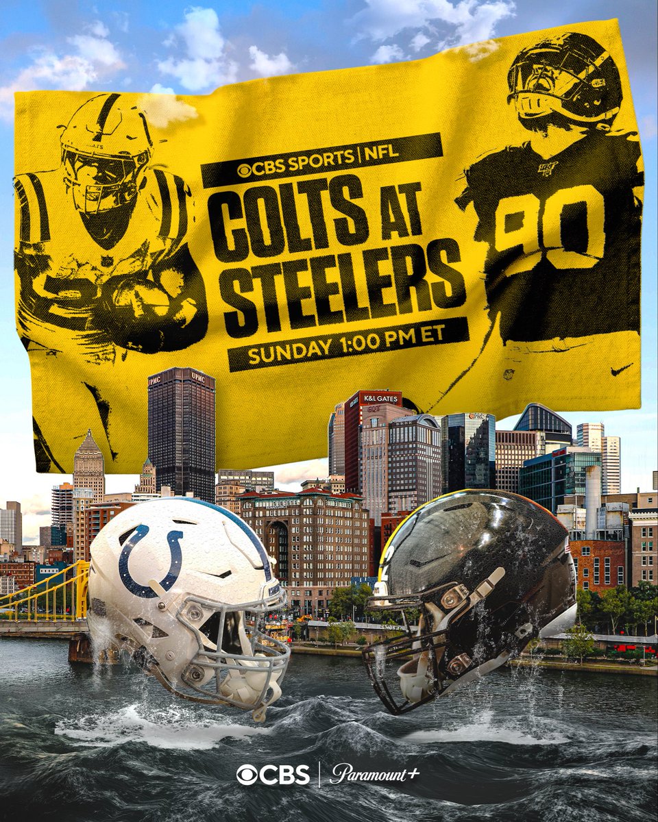 NFLonCBS's tweet photo. Which team will move to 3-2? 

Colts vs Steelers
Sunday 1:00 PM ET on CBS and @paramountplus https://t.co/g9wpwjyrkj
