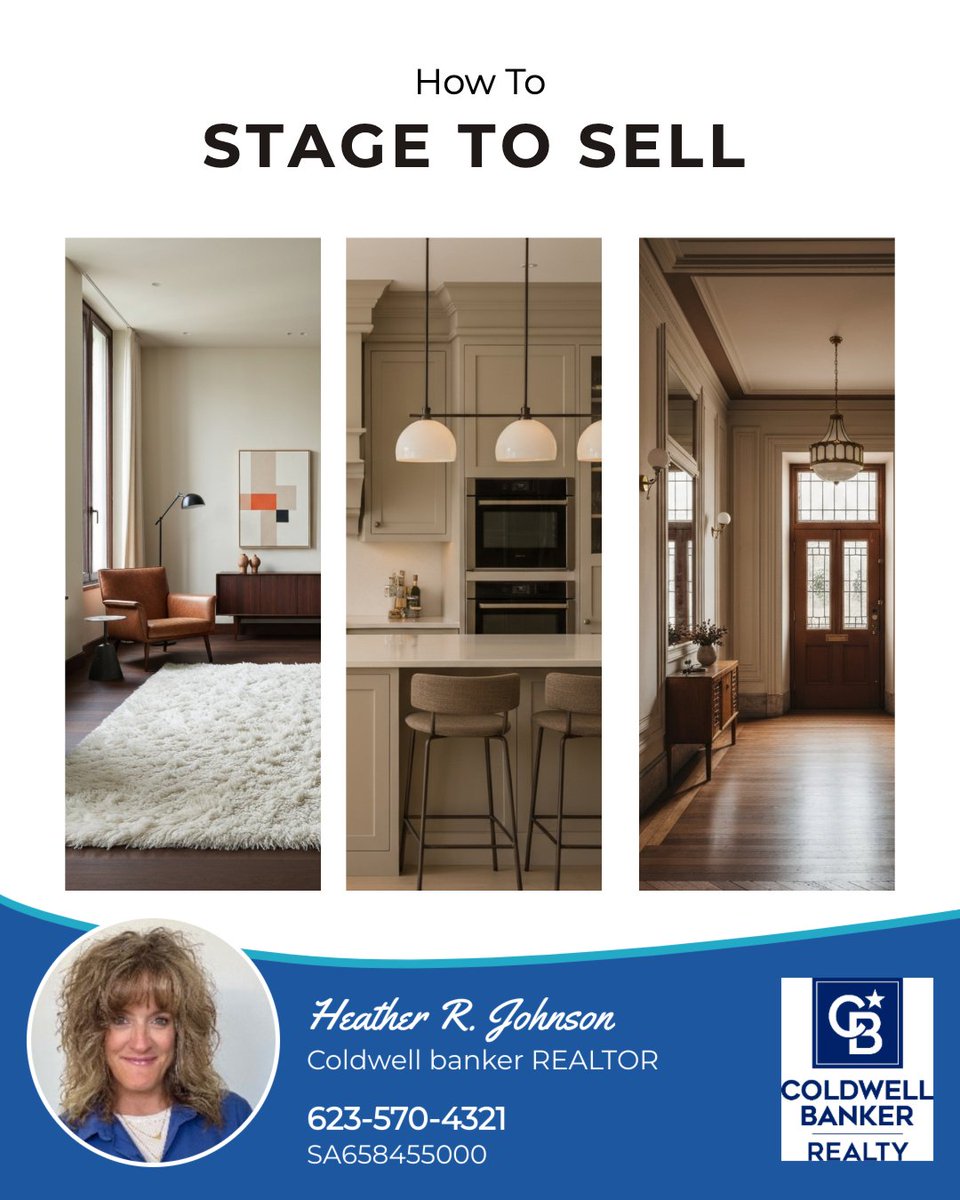 ianwoc's tweet photo. Staging doesnβt have to be expensive. π‘ Decluttering, maximizing natural light, adding simple greenery, neutralizing bold palettes, and improving curb appeal can help buyers picture themselves in the space and show your home at its best.
#SeniorLiving #SeniorLife #SunCityWest https://t.co/RA96nokAym