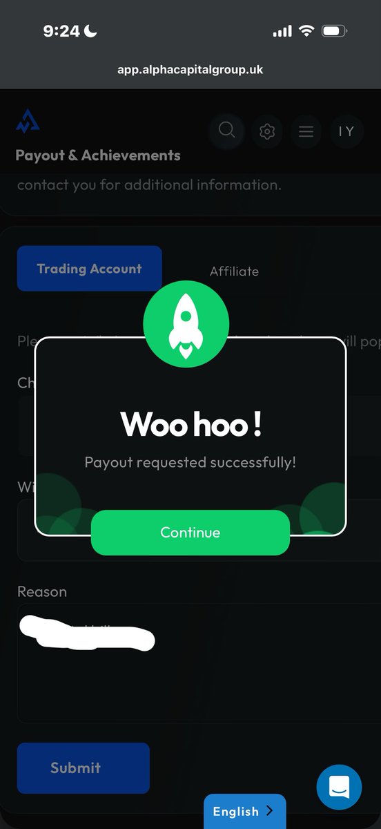 katsinawafx's tweet photo. Payout request with @AlphaCapitalUK 🥂 https://t.co/DLHbYonabM