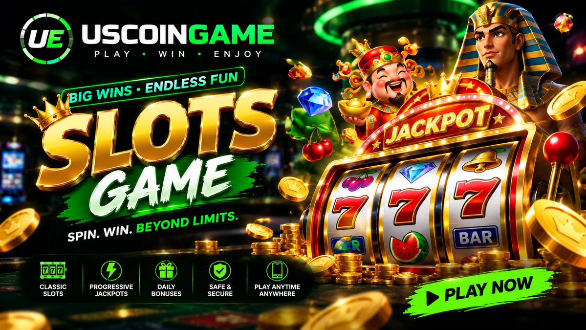Uscoingame's tweet photo. Slots Game 🎰 | Spin Into the Excitement with USCOINGAME

✨ Explore colorful reels, classic symbols, and a vibrant casino atmosphere. Check the latest offers and play responsibly.
#USCOINGAME #SlotsGame #SlotMachine #CasinoGames #Jackpot https://t.co/SjhRvzaDiI