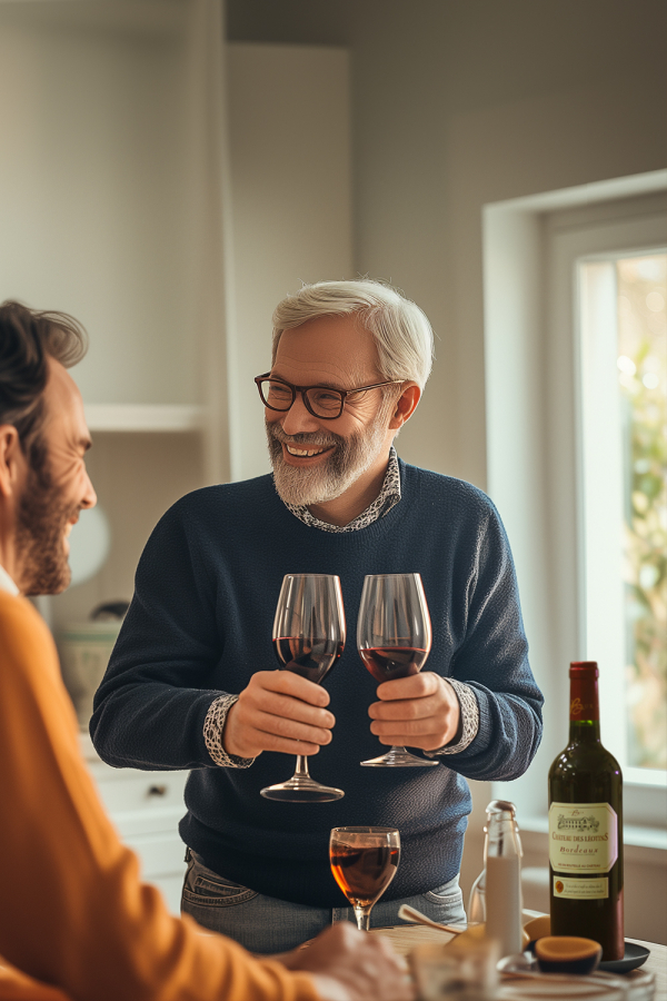 Shift_0twmo's tweet photo. [Hoy platico de una botella de vino con Fuchen, un tema que nos une en buena charla.]， https://t.co/pWzbnzMMsT
