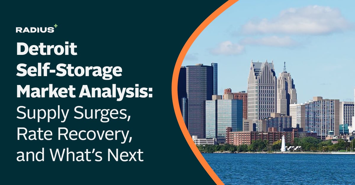 radius_plus's tweet photo. Detroit added supply every year for a decade, peaking with 19 new facilities in 2025. In 2026, construction has cooled off significantly, giving rates room to recover as new space gets absorbed.

Get our full market report at https://t.co/urWDXjGGEP

#RadiusPlus https://t.co/T6Z8xaNkQb