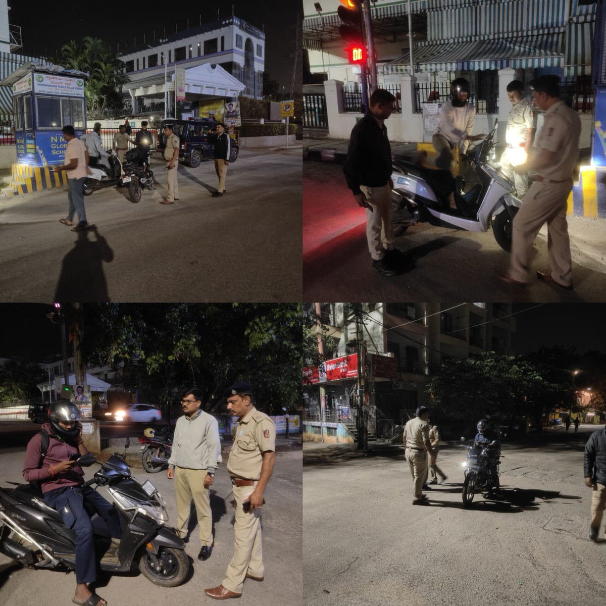 DCPNorthWestBCP's tweet photo. 🚨🚔 ವಾಯುವ್ಯ ವಿಭಾಗದ ಬಾಗಲಗುಂಟೆ ಮತ್ತು ಚಿಕ್ಕಬಾಣಾವರ ಪೊಲೀಸ್ ಠಾಣೆಗಳ  ಸರಹದ್ದಿನ AGB ಲೇಔಟ್ ಮತ್ತು MEI ಲೇಔಟ್ ಪ್ರದೇಶಗಳಲ್ಲಿ ರಾತ್ರಿ ವೇಳೆ ಅನುಮಾನಾಸ್ಪದ ವಾಹನಗಳನ್ನು ತಪಾಸಣೆ ಮಾಡಲಾಯಿತು. 🚔🚨 https://t.co/7rLQDDXdKr