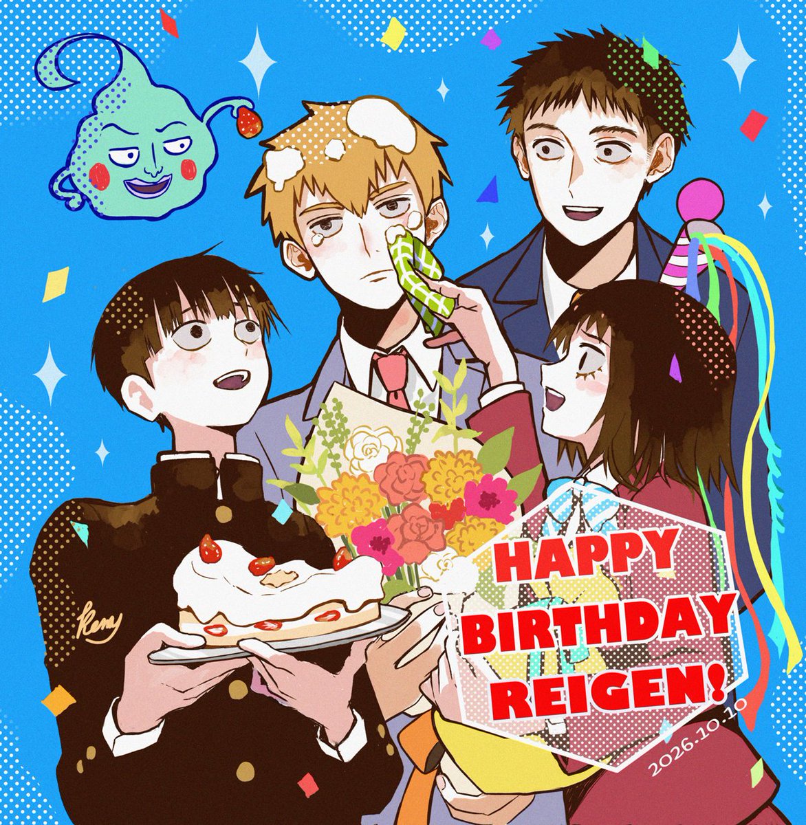 kennykenio2021's tweet photo. お誕生日おめでとうございます！🎉
霊幻師匠…！！！🎂✨

#霊幻新隆生誕祭2026 
#霊幻新隆誕生祭2026 https://t.co/PM7clyPhYX