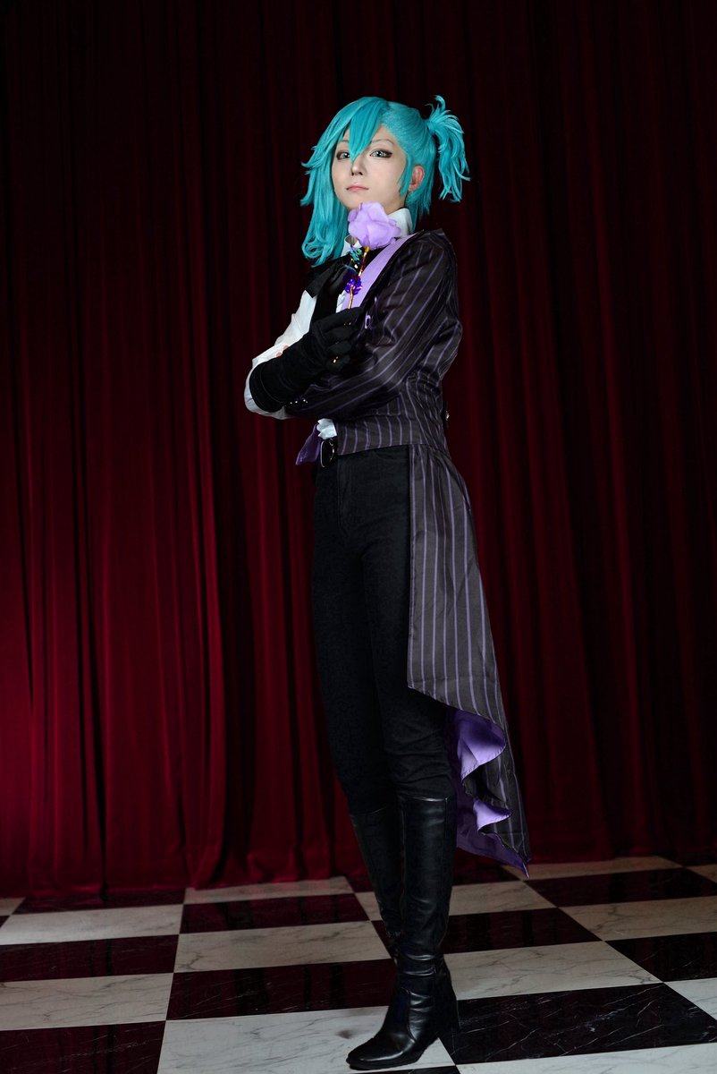 rx_xi4210's tweet photo. 【うたの☆プリンスさまっ♪/うたプリ】
※cosplay ⚠️重加工

TABOO NIGHT XXXX💎
美風藍 🤖💜
〘 Mysterious Thief AI 〙
┈┈┈┈┈┈┈┈┈┈

『もともと煽ったのは
       そっちでしょ？』

┈┈┈┈┈┈┈┈┈┈

📸⇒のぶんさん(@zettainikon )

#ヒロコスタ #うたプリコスプレ #utapri https://t.co/BqPOtLoKLv