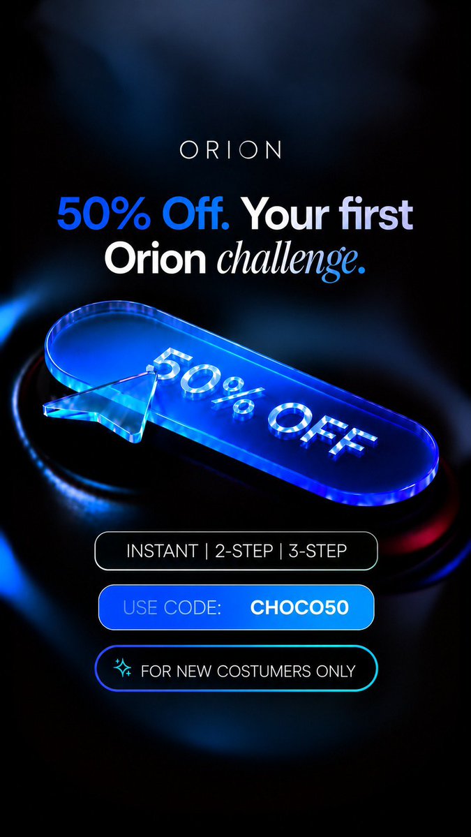 propfirmarena's tweet photo. 🔔 $50K GIVEAWAY WITH ORION FUNDED! 🔔

🎁 5 Winners — $10K Account Each! 👀

How to enter 👇

1️⃣ Follow @propfirmarena + @orionfundedcom + @OrionAffiliates
+ @_0xMRJ + @jaco_fx

2️⃣ Like + Repost 🔁

3️⃣ Comment “ORION” 💬

🎟️ Use Code: CHOCO for exclusive discounts!

🚀 Register here: https://t.co/IodUVndxiI

Good luck, everyone! 🍀 Let's make some noise! 🔥

#OrionFunded #Giveaway