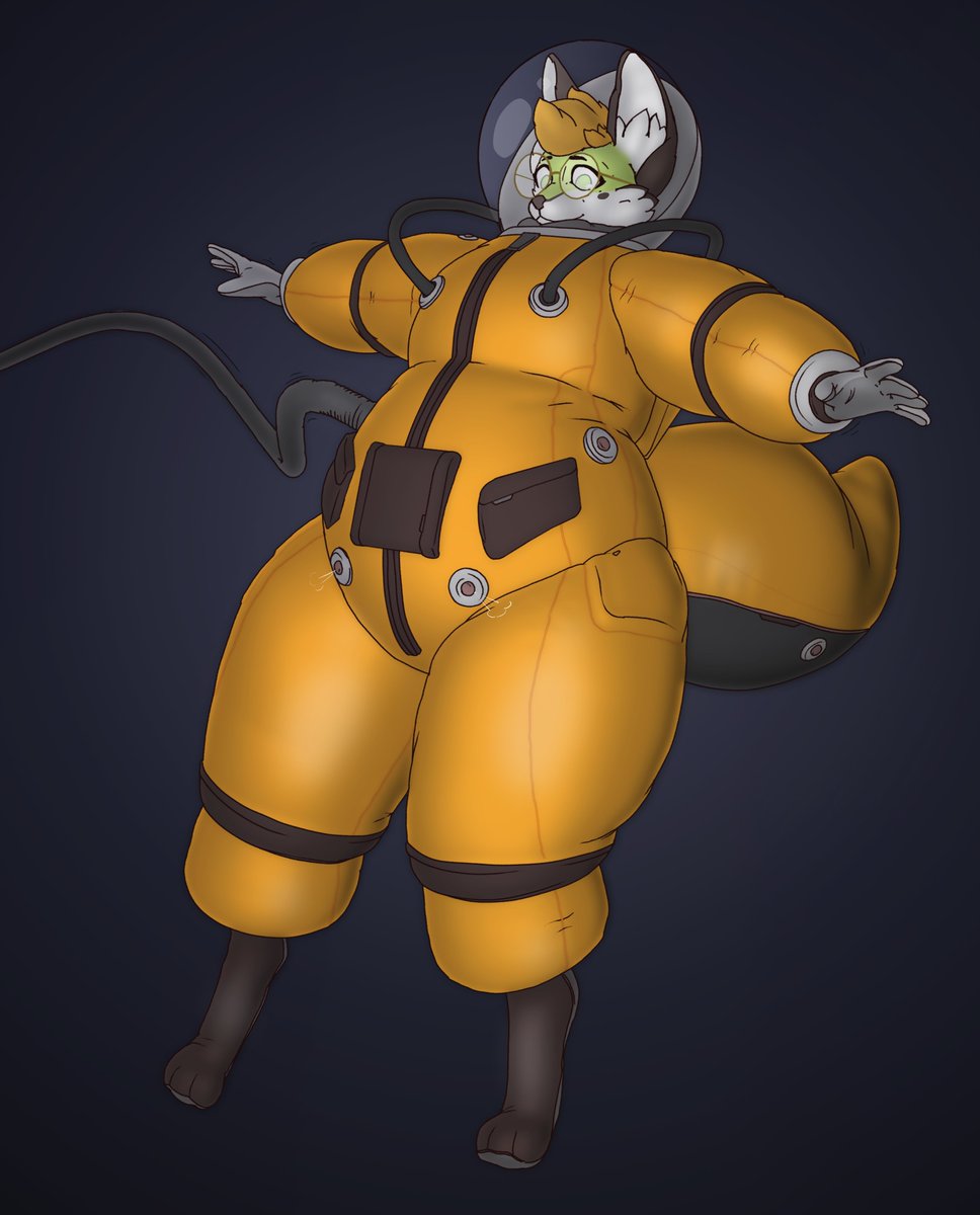balloonfox's tweet photo. Overinflated space suit thing, lol. https://t.co/sECrBm4y9P