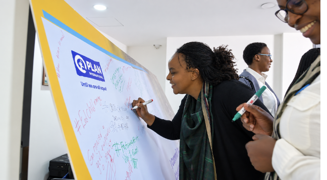 PlanMEESA's tweet photo. We listened. We learned. We committed. 💙

Ahead of #IDG2026, we brought together girls and young people, partners, donors and allies to explore how the #climatecrisis is shaping girls’ lives, and what we can do about it.

The question now: How will you help #ChangeHerForecast? https://t.co/P5apqT4bgn