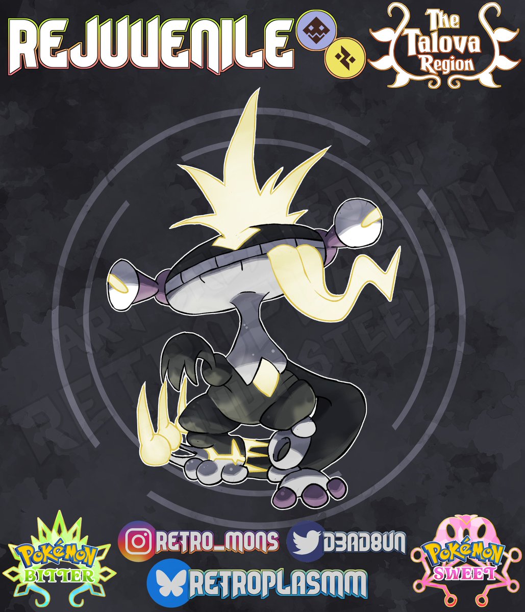d3ad8un's tweet photo. #Fakemon Friday time!

Ribormortis -> Rejuvenile -> Ribitzalive https://t.co/TkCnE1Wxag
