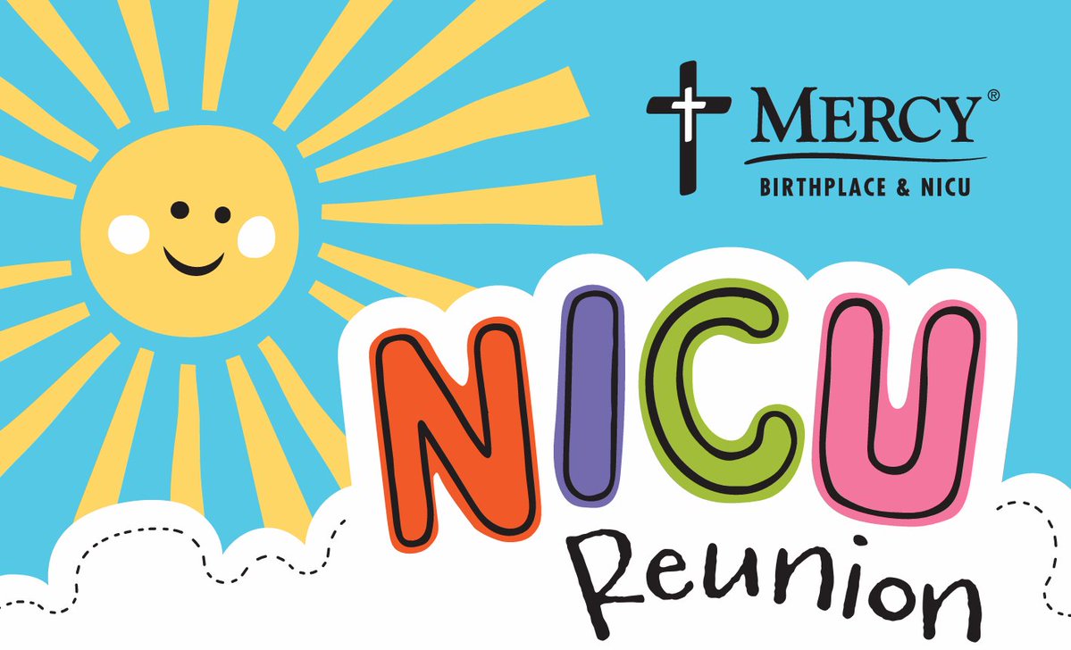 MercyCR's tweet photo. Reconnect with current &amp; former staff &amp; patients as we celebrate 30 years of caring for Mercy's tiniest patients in our Neonatal Intensive Care Unit! Enjoy light refreshments &amp; giveaways at our NICU Reunion: 10a-12p on Oct. 24 in Hallagan Education Center at Mercy. See you there! https://t.co/Ldt97VIHfp