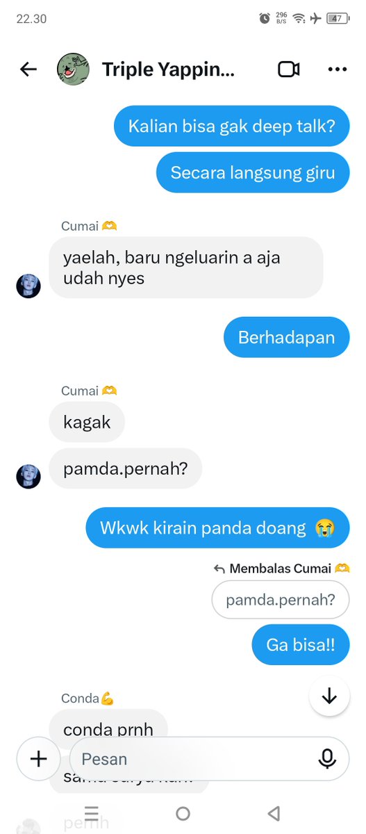 byDelphiniumpj's tweet photo. Kalian gini juga gak?? Blm apa² udah hiks² 😭😭
#deeptalk https://t.co/fAoWRwXKuC