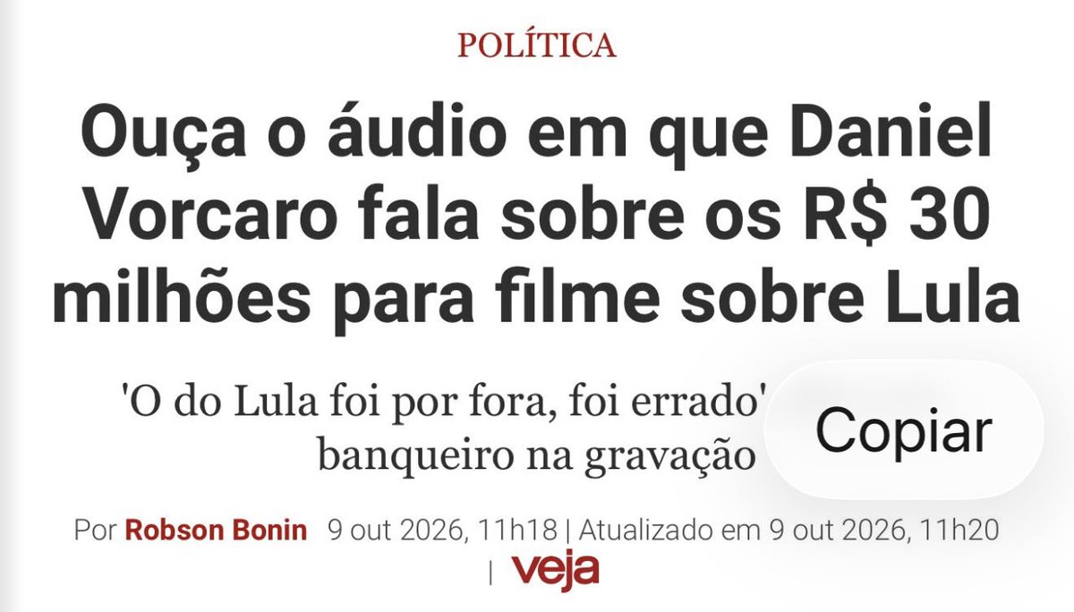 denydnj's tweet photo. “O DO LULA FOI POR FORA” https://t.co/9Nj6my6eYx