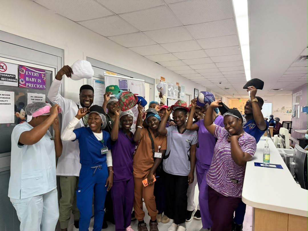 ICPCN's tweet photo. Greater Accra Regional Hospital Ghana have certainly been getting into the #HatsOn4CPC spirit today!! 🎉🌍 https://t.co/7LCLFWfbvh