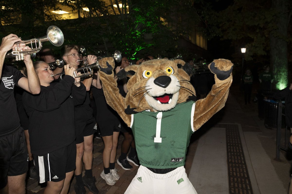 ohiou's tweet photo. 🗣️YELL ️LIKE ️HELL

Thanks to everyone who came out to the Homecoming pep rally last night! https://t.co/5nr9xmMk7j