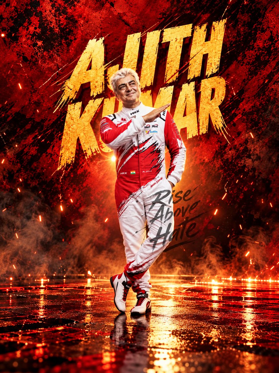 nivash_legend8's tweet photo. Rise Above Hate 🫳🏻❤️‍🔥

#AjithKumar 👑 https://t.co/Y9uawOFMgO