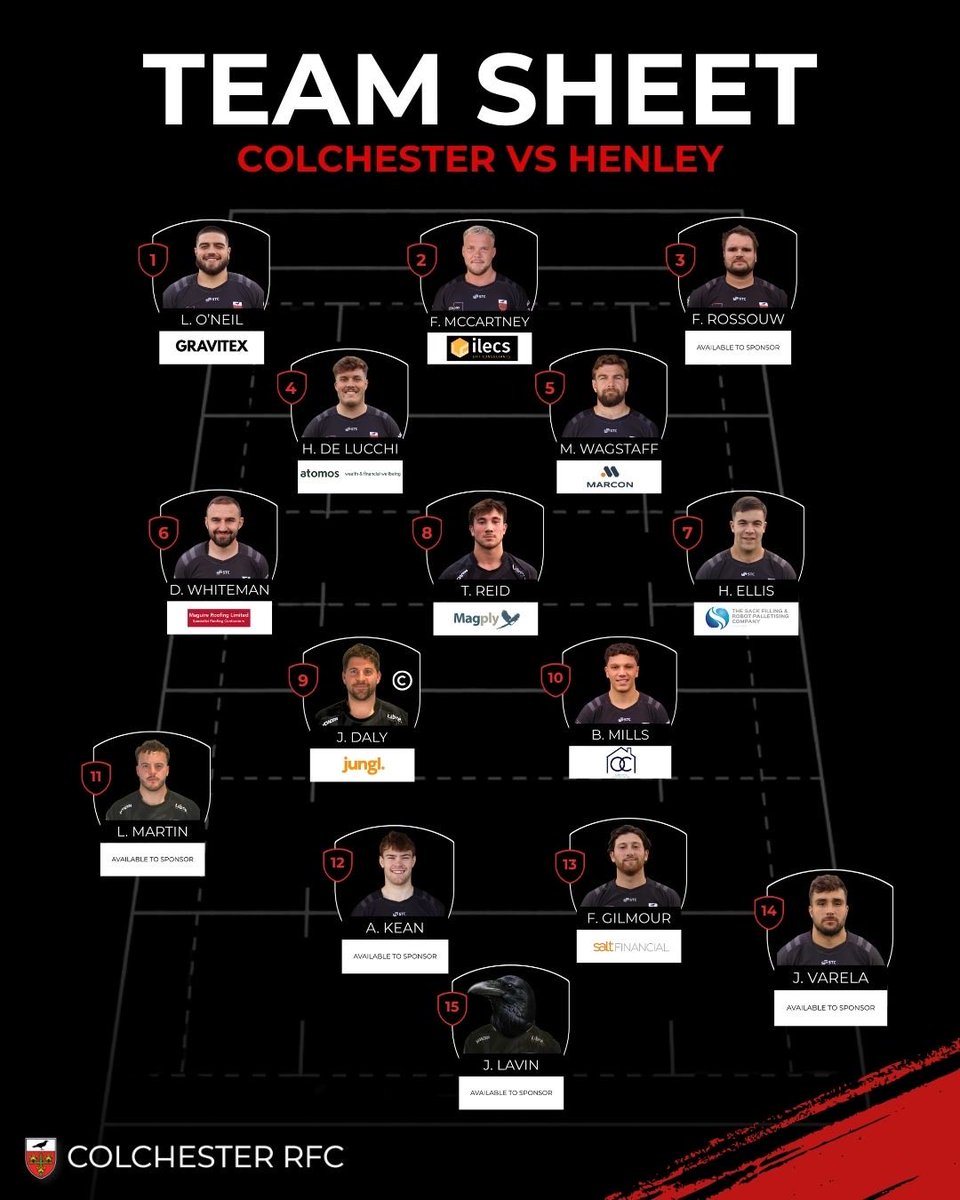 ColchesterRFC's tweet photo. GO TIME! 👉

🆚 @henleyhawks @nationalleaguerugby 
📍 Raven Park
⏰ 3:00PM
🗓️ Saturday 10th October 2026

#ComeOnCol #Colchester #ColchesterRugby #Rugby #Nat2East https://t.co/crmhiaJXQG