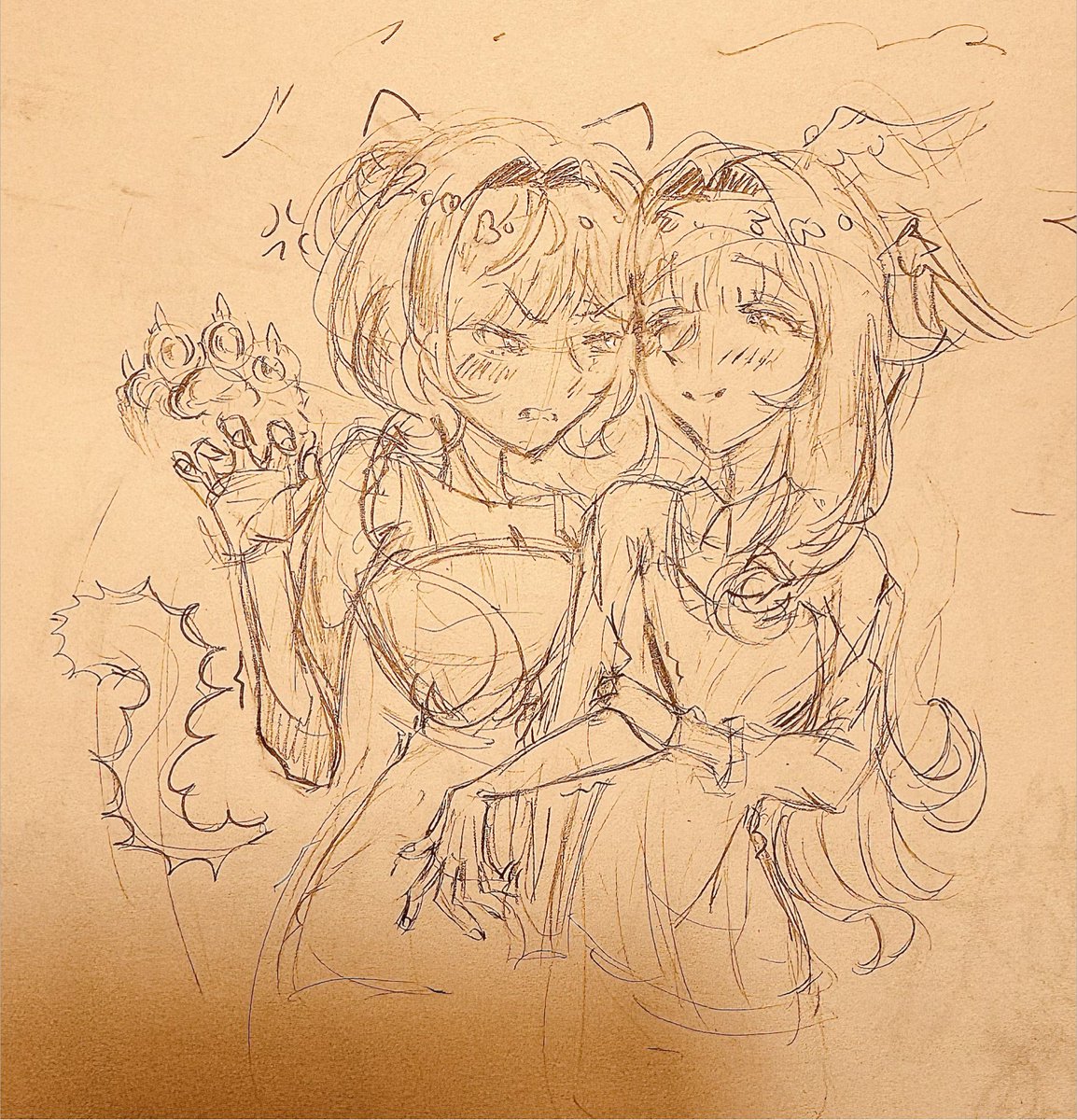 FroggyJolala's tweet photo. #sandbinaㅤㅤ #genshinimpactㅤㅤㅤㅤ #fanart cat distribution system strikes again https://t.co/CDK2E3Qx0x