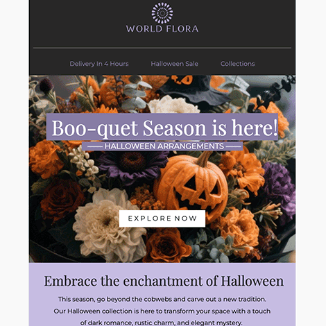 cloudHQ's tweet photo. 3/ Sales
A general Halloween sale, a coupon, and one built for a specific shop. There are also versions for candy, costumes, bakeries, florists, and food trucks. https://t.co/1Bgr9hjcv2