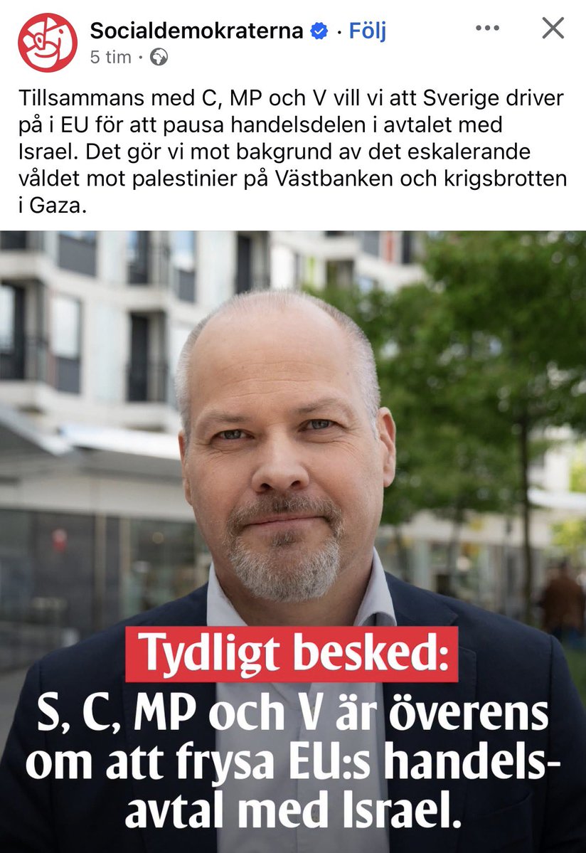 BjornSoder's tweet photo. Det enda de kan komma överens om på vänstersidan är hatet mot Israel.

Med ett S-V-MP-C-styre av landet har antisemitismen i Sverige aldrig haft bättre förutsättningar. https://t.co/NJlWBKExkA