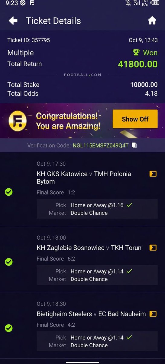 isthatseen's tweet photo. Booom💣💣💣
4odds ✅
Post your won ticket https://t.co/VSHHYy77VT