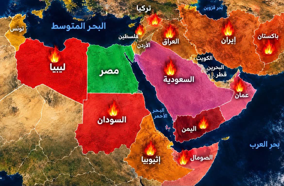 yehia5yehia's tweet photo. ادخلو مصر إن شاء الله آمنين
بص علي الخريطة مش هتلاقي بلد علي حدودك مفيهاش حرب ودمار 

الحمد الله على نعمة الرئيس السيسي اللي حفظنا من مصيرهم https://t.co/WBrByFLmlp