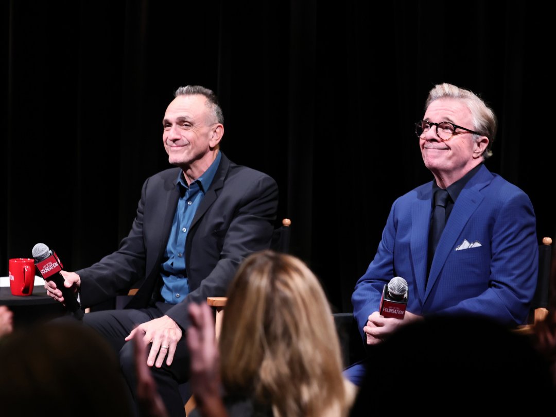 sagaftraFOUND's tweet photo. Thirty years after ‘The Birdcage’ brought Armand, Albert and Agador to the screen, @HankAzaria (‘The Simpsons’) and Nathan Lane (‘Death of a Salesman’) reunited for an anniversary screening and conversation. Moderated by @RichardRidge of @BroadwayWorld: https://t.co/OprUIPCn6K https://t.co/jDlBLSGfkB