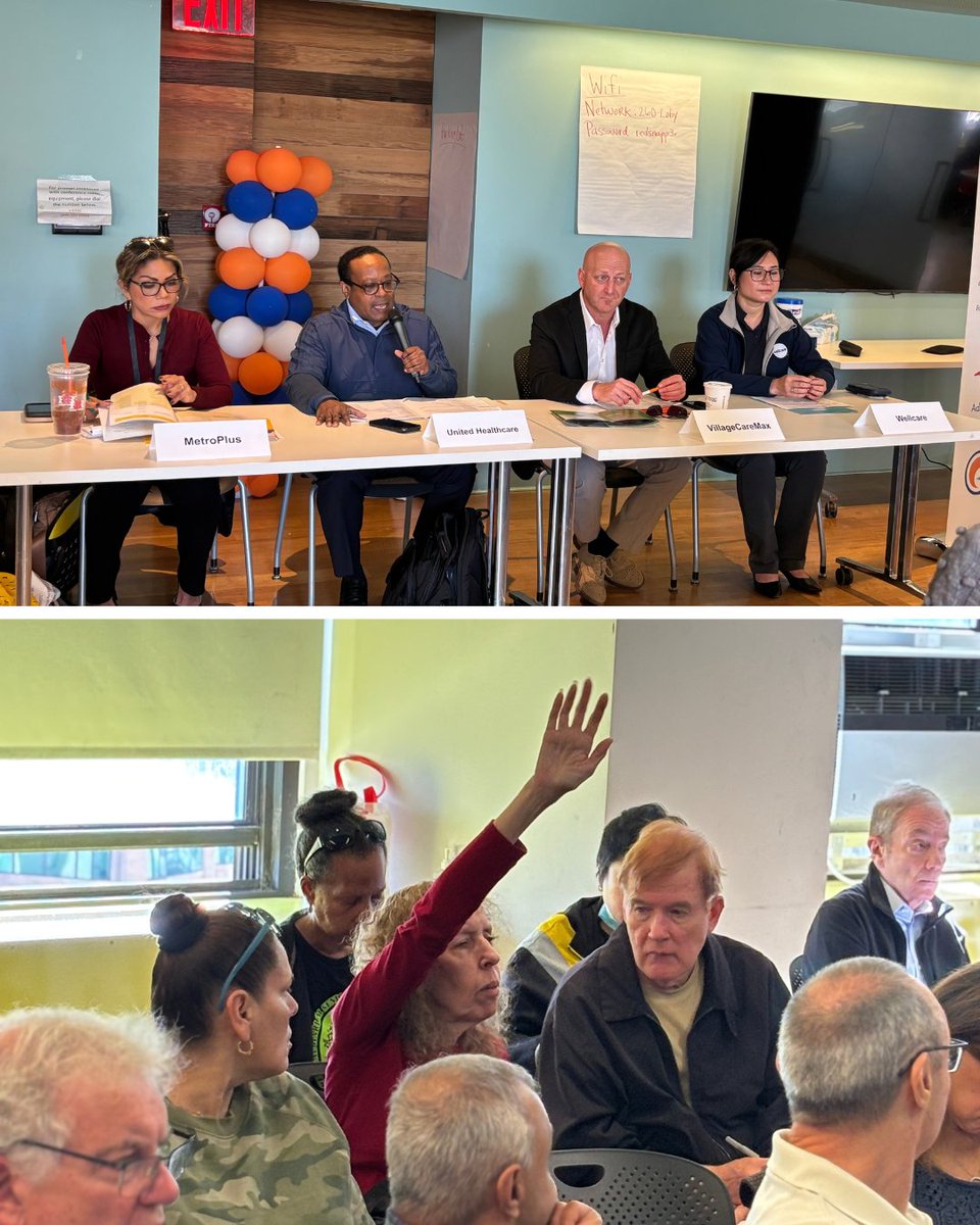 NYCAging's tweet photo. Manhattan was the first stop! 💙 NYC Aging's Medicare Advantage Panel Series gives older New Yorkers a chance to explore coverage options and ask questions. Four more panels are coming to the other boroughs! Register today. #linkinprofile #NYCAging #OpenEnrollment https://t.co/rjH00oHJ9D