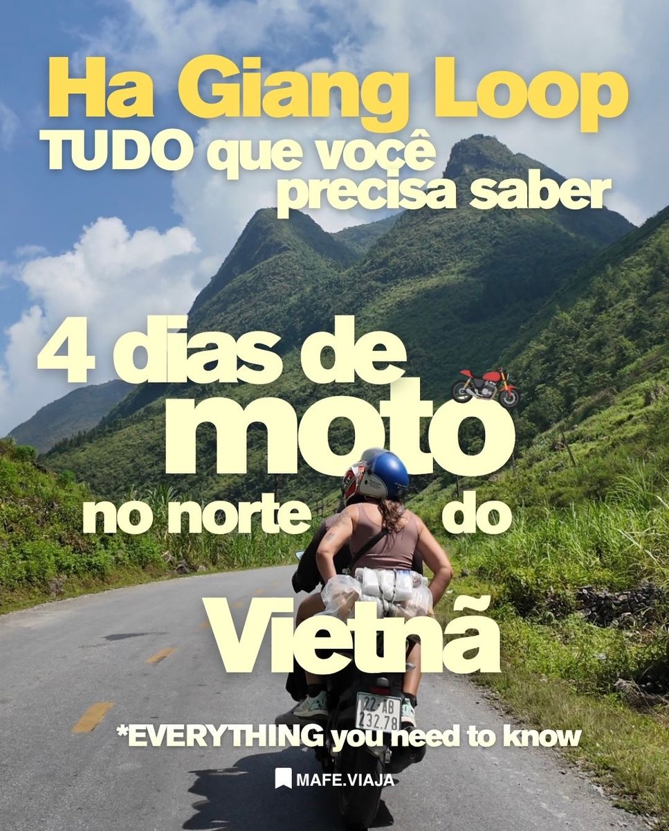 carlili53's tweet photo. Tudo sobre o Ha Giang Loop: 4 dias de moto pelo norte do Vietnã. Use o cupom mafef123 para desconto no tour com @hagianglooptour. Compartilhe com quem vai viver essa aventura com você. https://t.co/QJhjrlC0qz