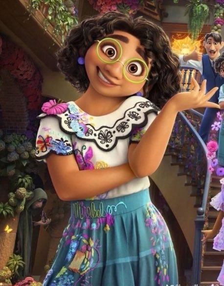 AcidaXerbeous's tweet photo. Just a reminder that for the character of MIRABEL in the movie "Encanto" they were inspired by Coiny since he was also born without any talent. https://t.co/B3GhGt3jlf