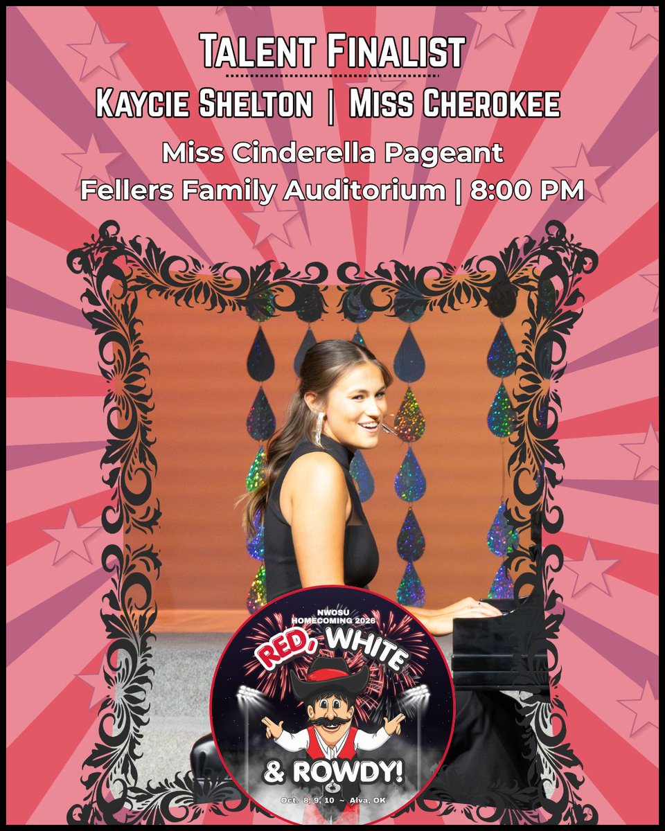 NWOSU's tweet photo. Kaycie Shelton, Miss Cherokee 🎤 https://t.co/t1NaCwHJ6q