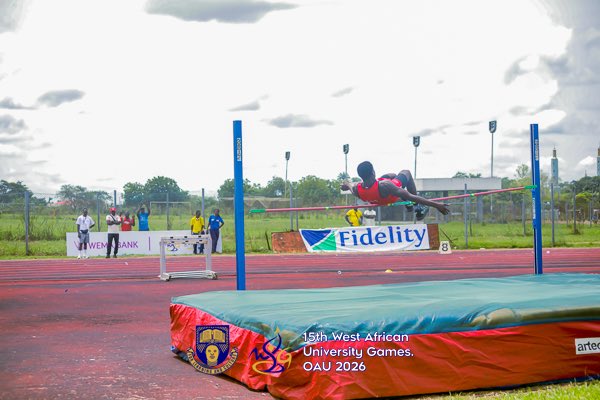 waug_26's tweet photo. High jumpers don't just jump — they defy gravity!⚡️⚡️

One run, one leap and one perfect arch over doubt!♐️♐️

They teach us that limits are meant to be cleared💯

Pure courage in flight! ✨

#OAUWAUG2026 https://t.co/Xv8IEjxGjZ