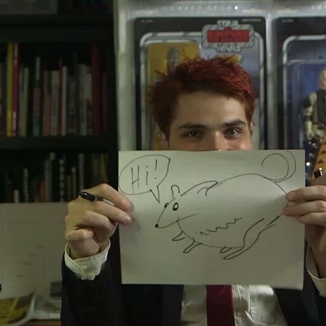 Maglinzz's tweet photo. Gerards drawing of huge fat rat https://t.co/suCjnMDBdg