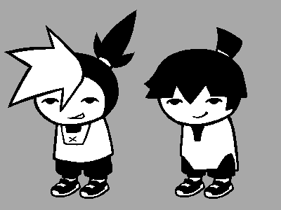 Vorneo2's tweet photo. kid sprites of Cal n Petro from Electro Andes!! go watch the pilot on yt
#electroandes #homestuck https://t.co/YO68Xduguk