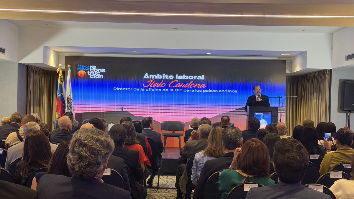 felipecontodo's tweet photo. Participación especial: Ítalo Cardona
Director de la oficina de la OIT para los Países Andinos

83 Asamblea Anual de @fedecamaras 
@FedeRadioVe https://t.co/ssANnkfh23