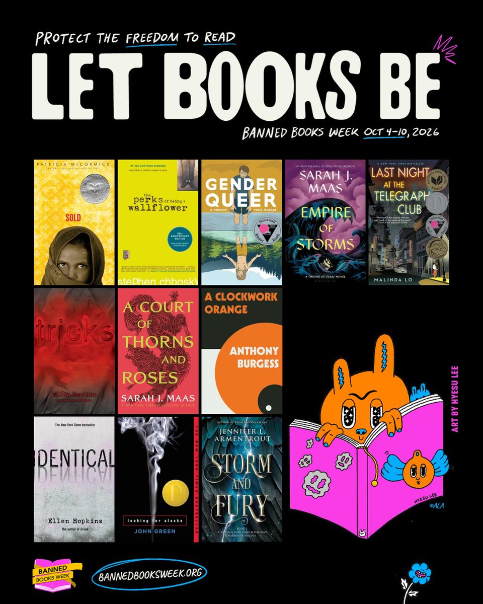 KCLibrary's tweet photo. Celebrate Banned Books Week with the Library
by checking out some of the most challenged books
from last year.
How many of these stories have you read?
#BannedBooksWeek #LetBooksBe
#FreedomToRead #KCMO https://t.co/caUQYJDuRq