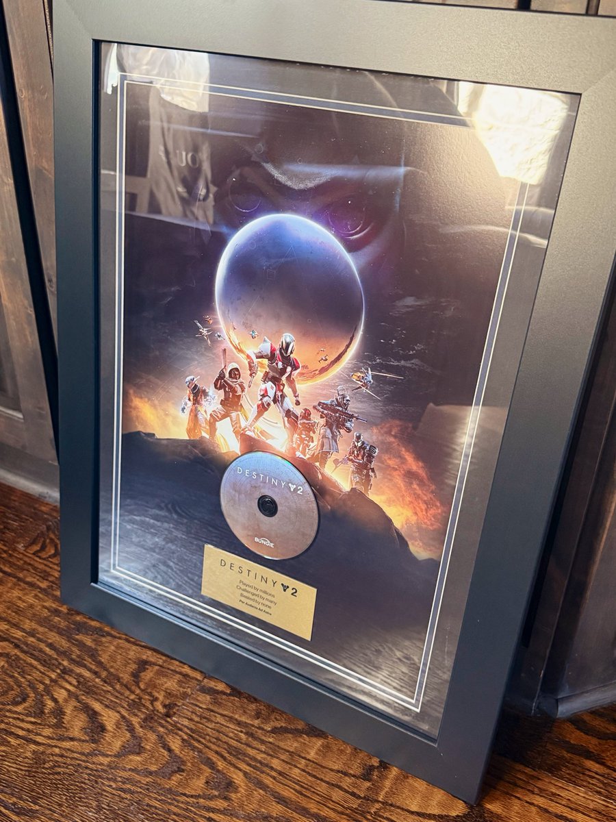 Willowstration's tweet photo. Proud and grateful to be able to hang this on my wall. It’ll always have a place of honor. Destiny forever! https://t.co/kpMTNGr2cz