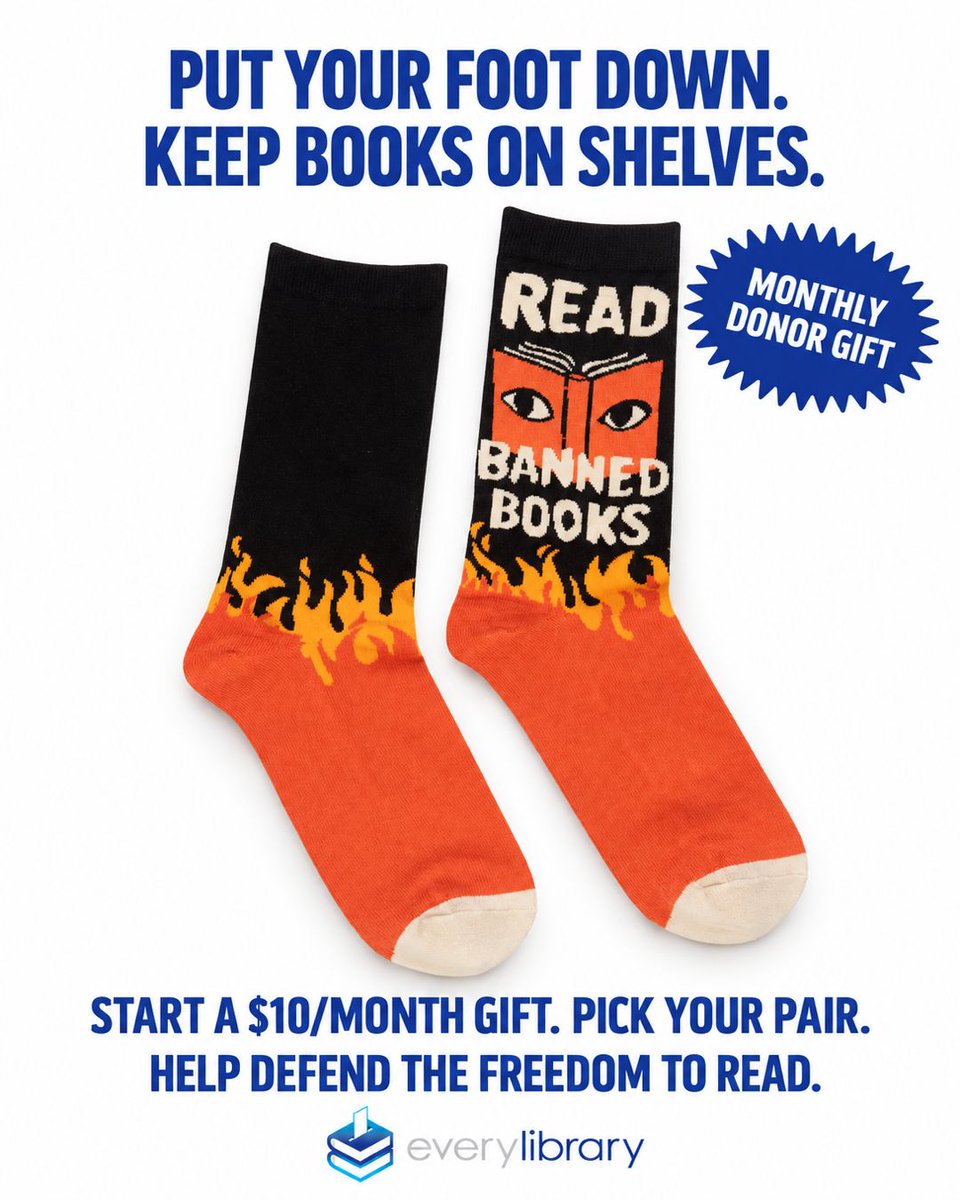 EveryLibrary's tweet photo. The socks are the part you wear. 

EveryLibrary is the part that fights. 

https://t.co/Chux5QHyMw https://t.co/PZPfGHaW3M