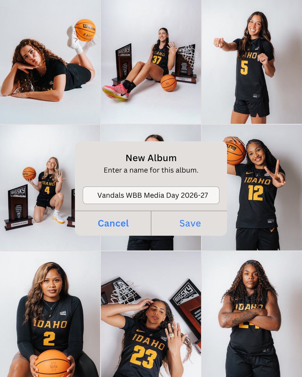 VandalsWBB's tweet photo. lil media day content 🤳 https://t.co/BxFUfMpYTT