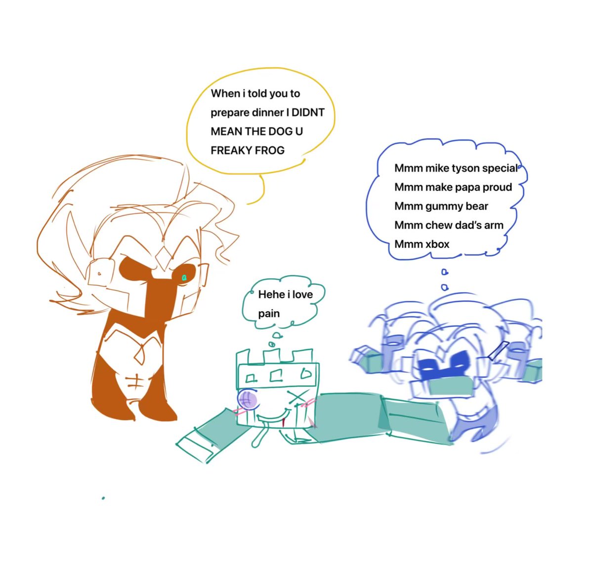 CinderV0lt's tweet photo. Ajfrog short comic final part #minecraft #ajfrog #ajthebold #froggydude https://t.co/X8iuKUfsA7