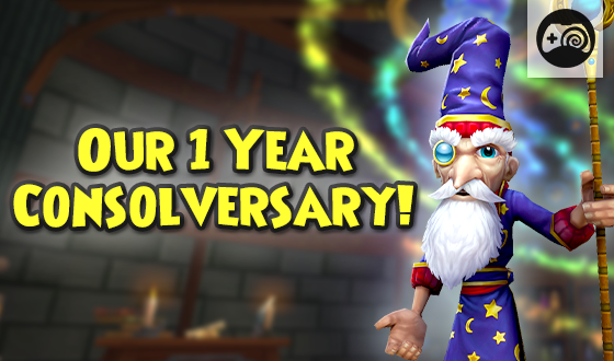 Wizard101's tweet photo. Happy First Consolversary! 🎮🎉

Celebrate our 1 year console anniversary with Lark in the Park, a variety of member benefits, and more! Whether you've been with us since day one or picked up a controller last week, thank you. https://t.co/7rS4EmHlRZ #Wizard101 https://t.co/QxboNFjHqf