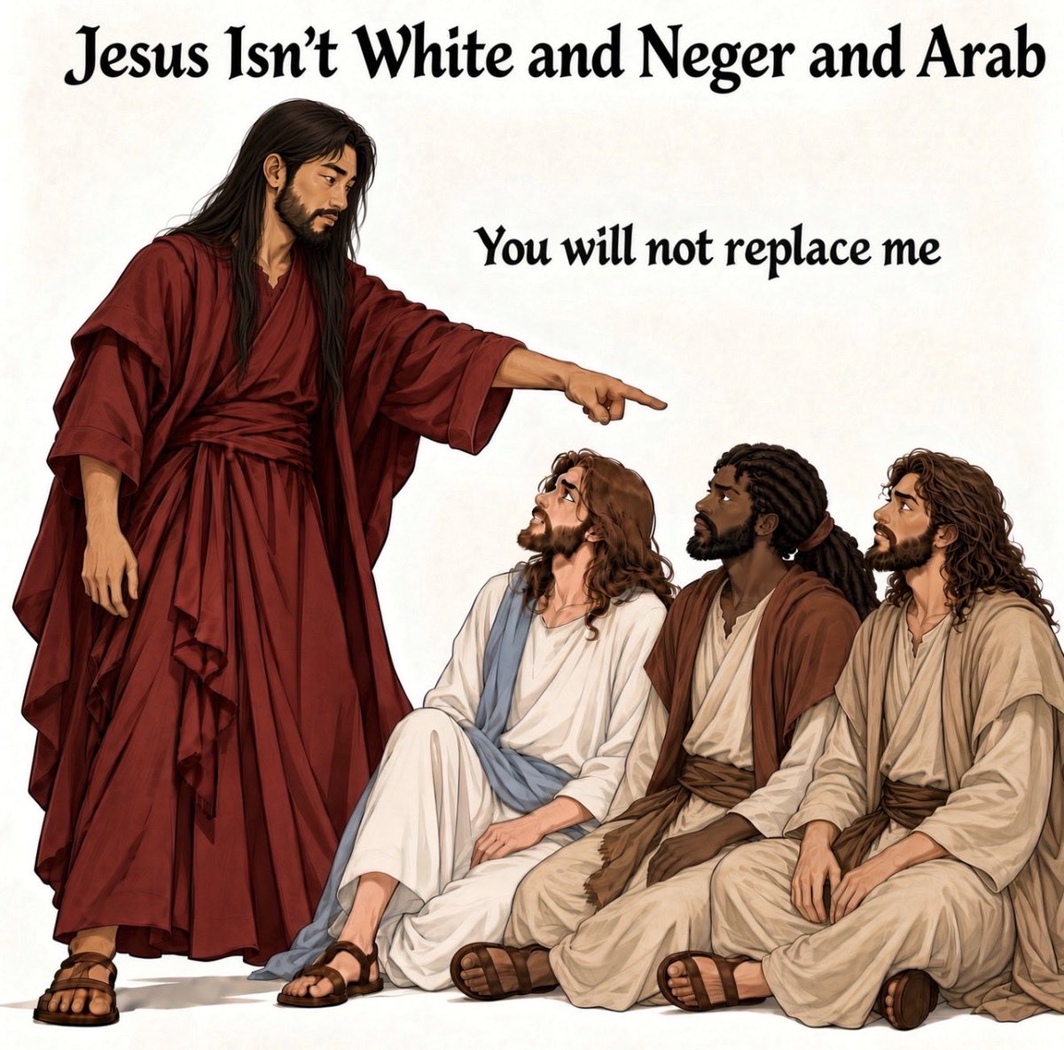ayatolaSOL's tweet photo. @BenjaminPDixon Jesus was Korean https://t.co/bHCZcW59GU